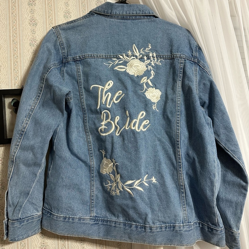 Embroidered Bridal Denim Jacket